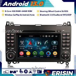 Android 13 Car Stereo GPS CD Mercedes A/B Class W169 Vito Sprinter Viano Crafter