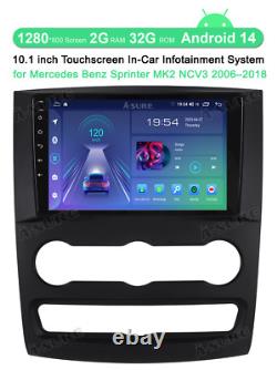Android 14 CarPlay Radio GPS Navi+CAM For Mercedes Benz Sprinter 906 VW Crafter