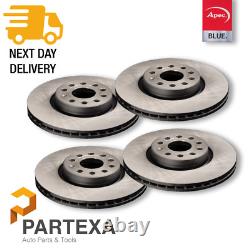Apec Front Rear Brake Kit 4x Discs & 2x Pad Set Fits Mercedes-Benz VW Crafter