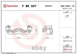 BRAKE CALIPER BRACKET SET F BK 027 FOR VW CRAFTER/30-50/Platform/Chassis/Van