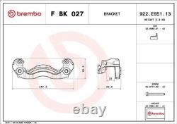 BRAKE CALIPER BRACKET SET F BK 027 FOR VW CRAFTER/30-50/Platform/Chassis/Van