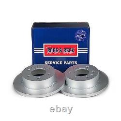 Borg & Beck Rear 1x Brake Disc Fits Mercedes Sprinter 2006- VW Crafter 2006-2016