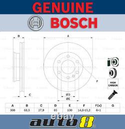 Bosch Front Brake Disc Rotor for Mercedes-Benz Sprinter 2.1L OM646 D22 LA 06-09