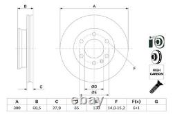 Brake Disc Carbon 300mm 25mm 85mm Fits MERCEDES Sprinter W906 906 VW 2006