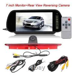 Brake Light Rear View LED Reversing Camera 7'' For Mercedes Sprinter VW Crafter