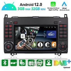 Car Stereo DAB+4G for Mercedes A/B Class W169 W245 Vito Viano Crafter Carplay BT