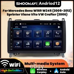 Car Stereo For Mercedes Benz Sprinter VW Crafter Android 14 32GB Auto Radio WIFI
