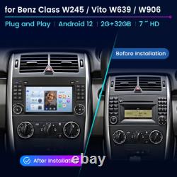 Carplay Android13 For Mercedes Benz W169 W245 W639 Sprinter VW Crafter Radio GPS