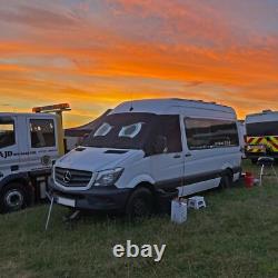 Crafter Mercedes Sprinter Window Screen Cover Blackout Blind Camper Eyes Green