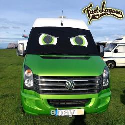 Crafter Mercedes Sprinter Window Screen Cover Blackout Blind Camper Eyes Green