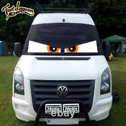 Crafter Mercedes Sprinter Window Screen Cover Blind Camper Van Wrap Eyes Orange