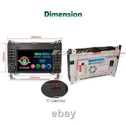 DAB+Android 14 Car SatNav Mercedes A/B Class W169 W245 Sprinter Viano VW Crafter