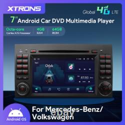 DVR+Android14 Car Stereo Radio DVD Player Mercedes-Benz W245 Sprinter VW Crafter