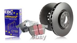 EBC Front Brake Discs & Ultimax Pads for VW Crafter 50 2.5 TD (2006 11)