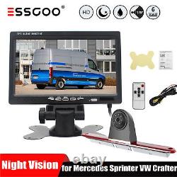 ESSGOO 7 Monitor +Brake Light Reversing Camera for Mercedes Sprinter VW Crafter