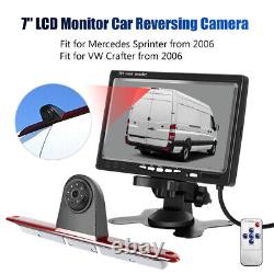 ESSGOO 7 Monitor +Brake Light Reversing Camera for Mercedes Sprinter VW Crafter