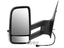 Electric exterior mirror. LONG ARM LEFT 19 cm for Mercedes Sprinter W906 Crafter