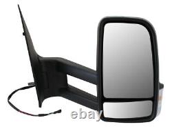 Exterior mirrors electric LONG ARM RIGHT 25cm for Mercedes Sprinter W906 Crafter