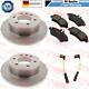 For Mercedes Sprinter Vw Crafter Rear Solid Brake Discs Pads Wire Sensors 298mm