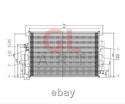 FOR VW CRAFTER 2006-2017 Air Condenser A/C Radiator Conditioning 2E0.820.413