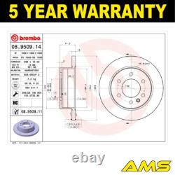 Fits Mercedes Sprinter 2006- VW Crafter 2006-2016 Brake Discs Rear AMS