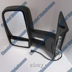 Fits Mercedes Sprinter Volkswagen Crafter Manual Long Arm Door Wing Mirror Left