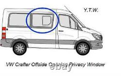 Fits Vw Crafter / Mercedes Sprinter Swb O/s Privacy Window Opening Brand New
