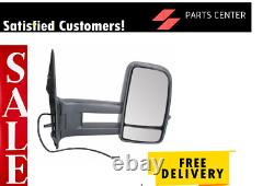 Fits Vw Crafter Van 2006-2018 Manual Long Arm Door Wng Mirror Pair Set Both