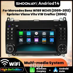 For Mercedes Benz Sprinter W169 W245 VW Crafter Carplay Car Stereo Radio Sat Nav
