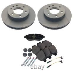 For Mercedes Sprinter Vw Crafter 2006- Front Brake Discs Pads Wear Sensors