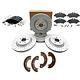 For Mercedes Sprinter Vw Crafter 2006- Front Rear Brake Discs Pads Shoes Sensors