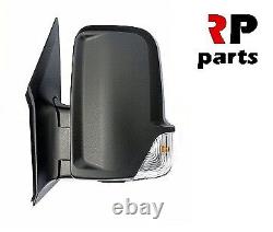 For Vw Crafter 06-17, MB Sprinter 06-18 Wing Electric Heated Black 6pin Left Lhd