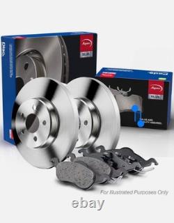 For Vw Crafter 2e, 2f 2.0d 11 To 16 Rear Solid Brake Discs And Pads Set 298 MM