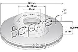 Front Axle Brake Disc 2pcs Fits MERCEDES Sprinter 906 VW Crafter 30-50 2006