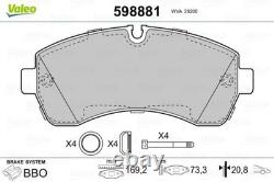 Front Disc Brake Pad Set VALEO Fits MERCEDES VW Sprinter Crafter 30-35 54205320