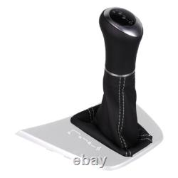 Gear shift knob LED for Mercedes Sprinter W906 Crafter stitch silver B86