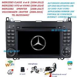 Head Unit Android DVD Camera Mercedes Sprinter-Vito-Viano-A/B + VW Crafter
