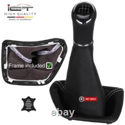 ICT gear shift knob for Mercedes Sprinter W906 VW Crafter stitch silver B71