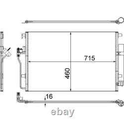 MAHLE Condenser for Mercedes Benz Sprinter 316 BlueTEC 2.1 Aug 2013 to Apr 2019