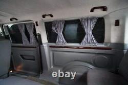 MERCEDES SPRINTER VW CRAFTER Curtain Kit FULL (ALL WINDOWS) Curtains SET BLACK