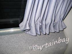 Mercedes New Sprinter VW Crafter window curtains set black color sun shades