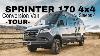 Mercedes Sprinter 170 4x4 Conversion Van Tour Sleeps Up To 4 W Guest Bed Couch Check It Out