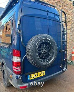 Mercedes Sprinter 906 / Volkswagen Crafter Tubular Rear Door Spare Wheel Carrier