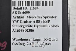 Mercedes Sprinter VW Crafter ABS / ESP Control Units Hydraulic Block A1668800306