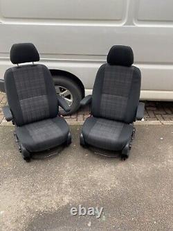 Mercedes Sprinter / VW Crafter Front Driver & Passenger Twin Armrest Seats 06-17