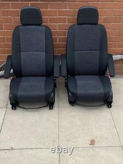 Mercedes Sprinter / VW Crafter Front Driver & Passenger Twin Armrest Seats 06-17