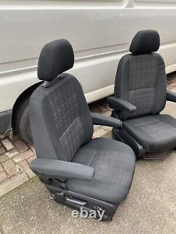 Mercedes Sprinter / VW Crafter Front Driver & Passenger Twin Armrest Seats 06-17