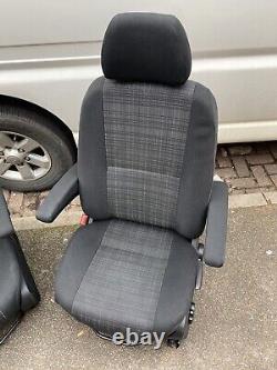 Mercedes Sprinter / VW Crafter Front Driver & Passenger Twin Armrest Seats 06-17