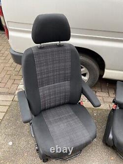 Mercedes Sprinter / VW Crafter Front Driver & Passenger Twin Armrest Seats 06-17