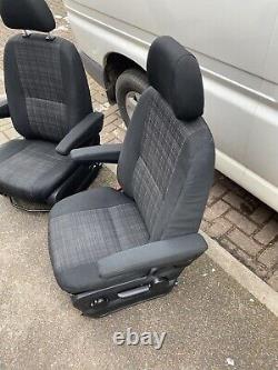 Mercedes Sprinter / VW Crafter Front Driver & Passenger Twin Armrest Seats 06-17